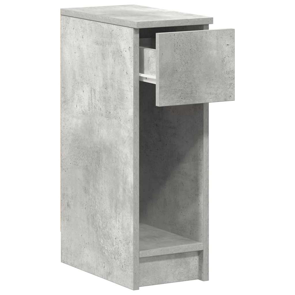 2 db betonszürke éjjeliszekrény fiókkal 20 x 36 x 60 cm