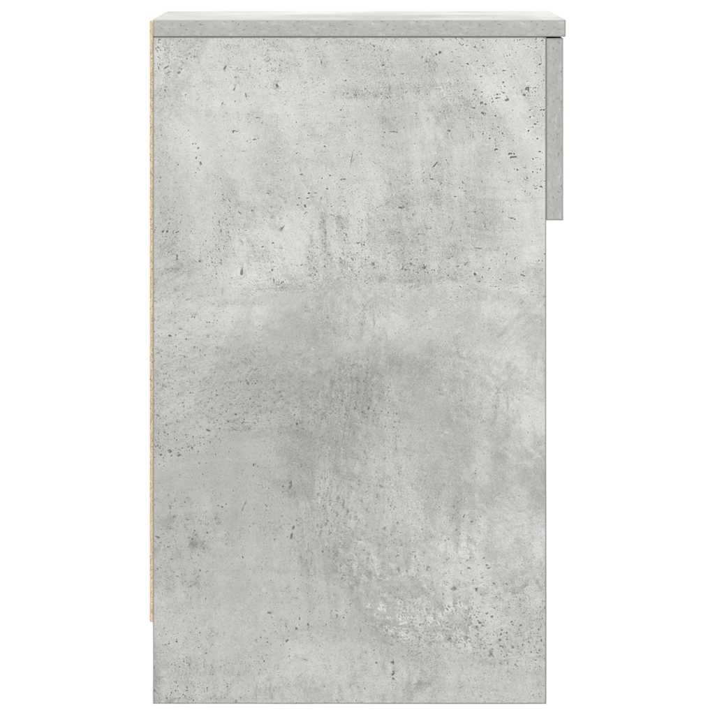 2 db betonszürke éjjeliszekrény fiókkal 20 x 36 x 60 cm