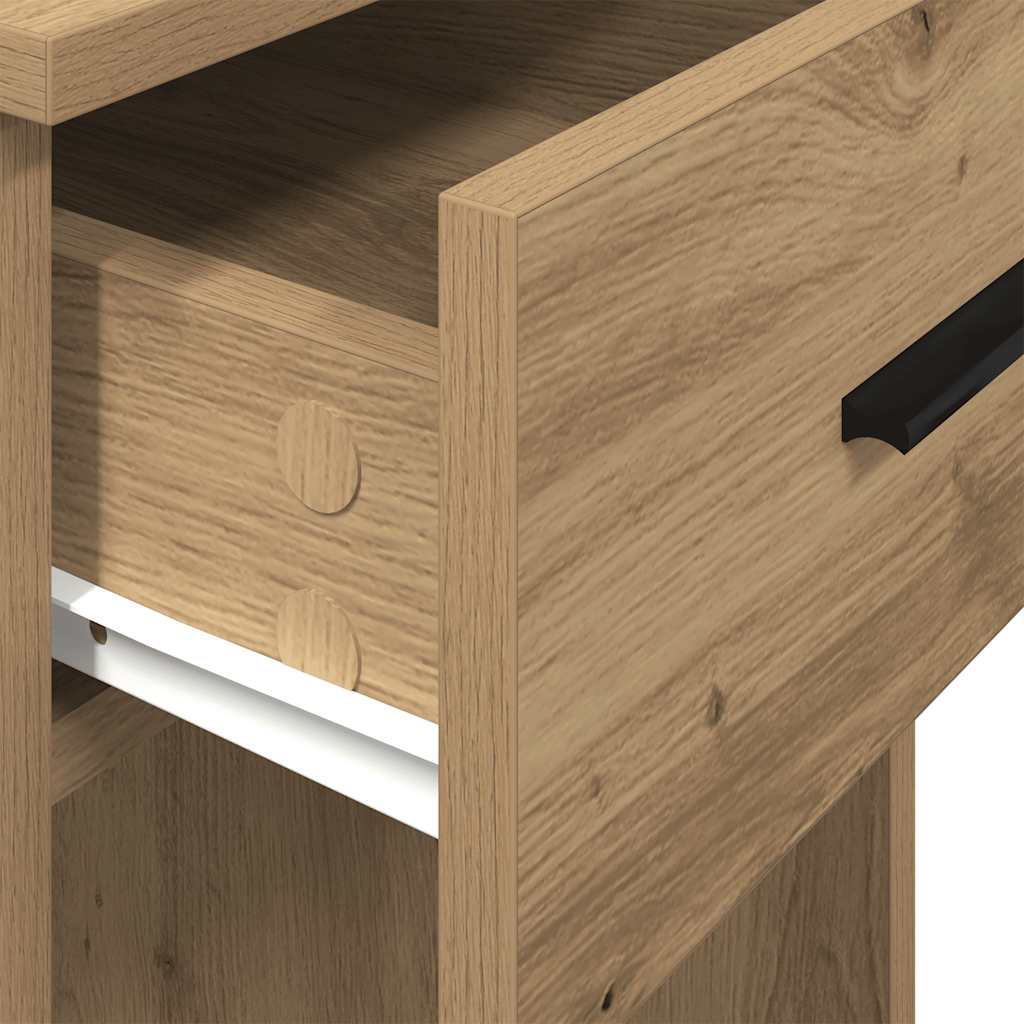 Számítógépes toronyállvány fiókkal artisan tölgy 35x45x77 cm