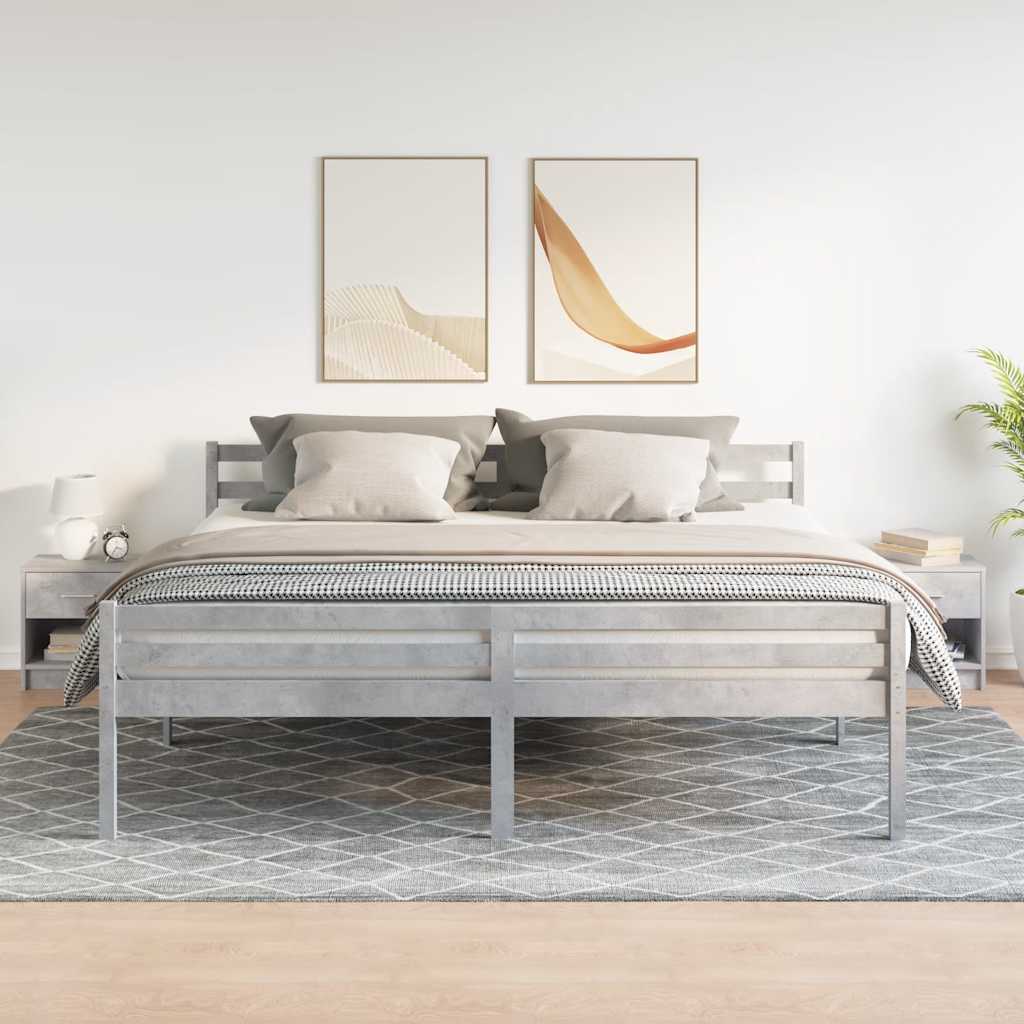 2 db betonszürke éjjeliszekrény fiókkal 39x28x41 cm