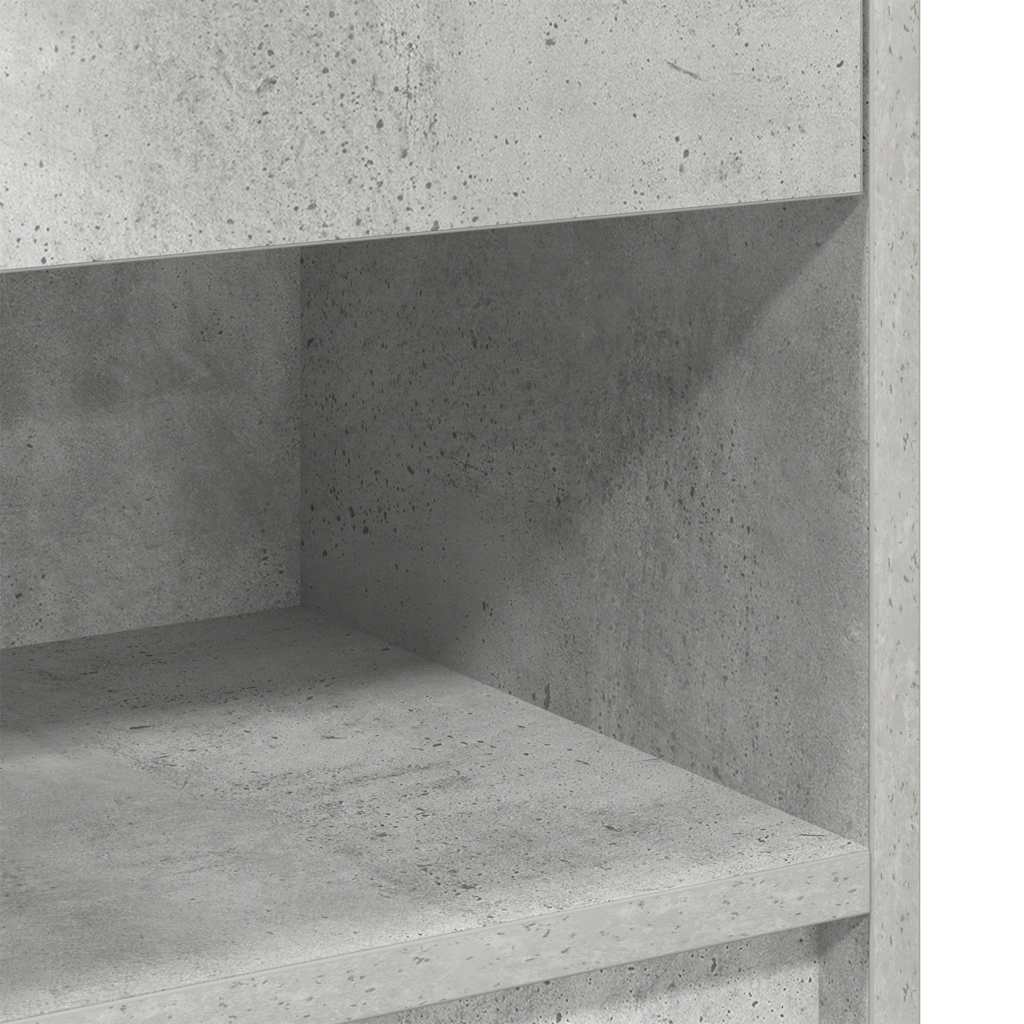 2 db betonszürke éjjeliszekrény fiókkal 39x28x41 cm