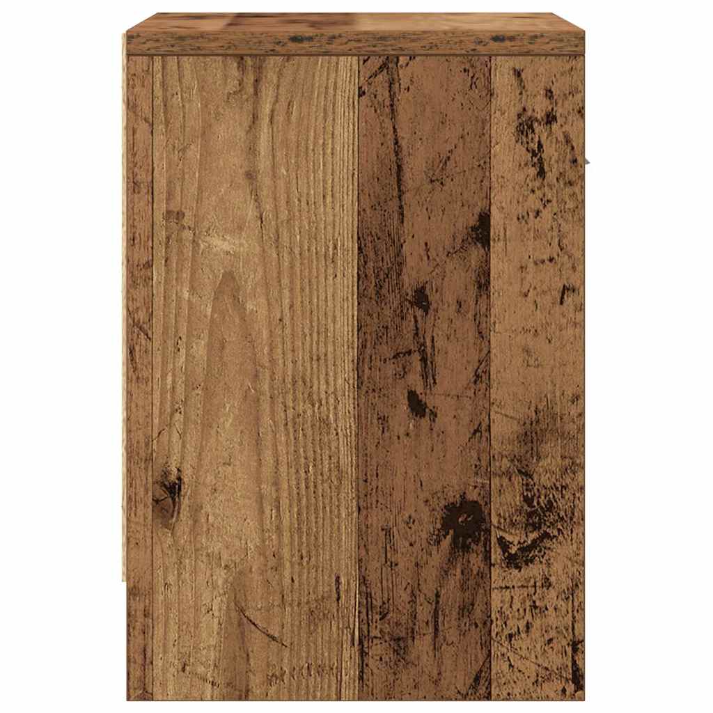 2 db antik fa színű éjjeliszekrény fiókkal 39x28x41 cm