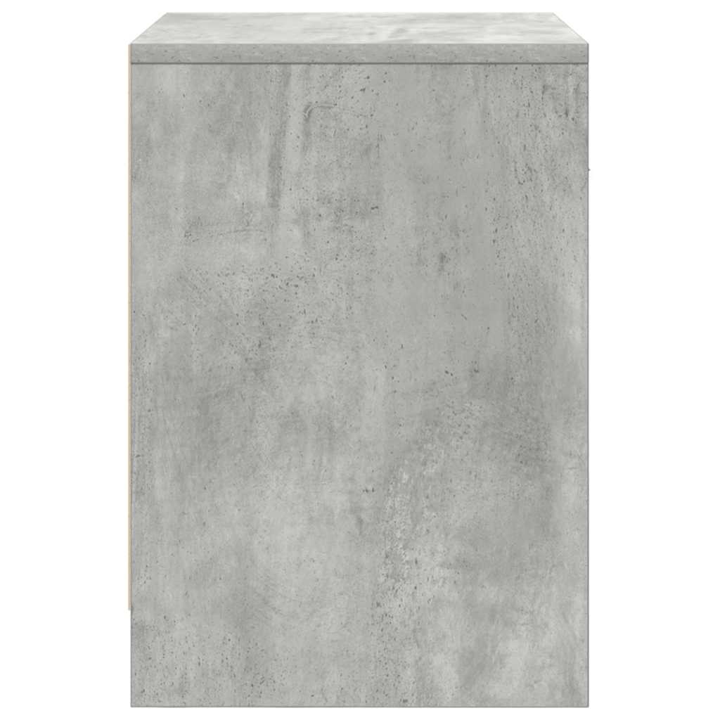 2 db betonszürke éjjeliszekrény fiókkal 40x34x50 cm