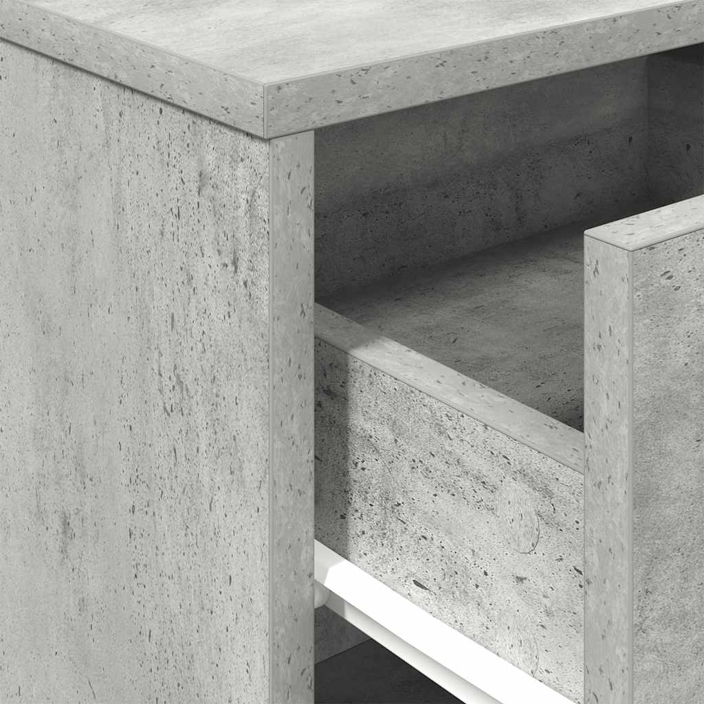 2 db betonszürke éjjeliszekrény fiókkal 40x34x50 cm