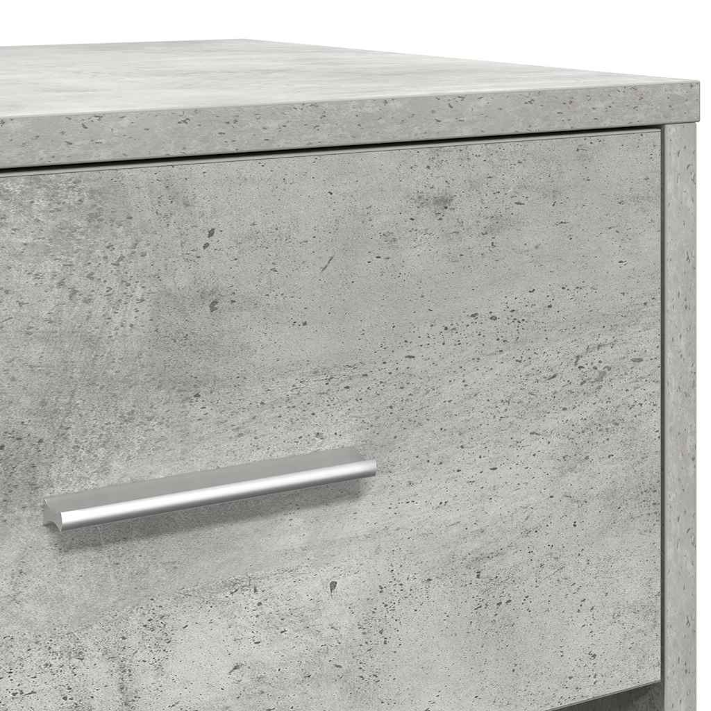 2 db betonszürke éjjeliszekrény fiókkal 40x34x50 cm