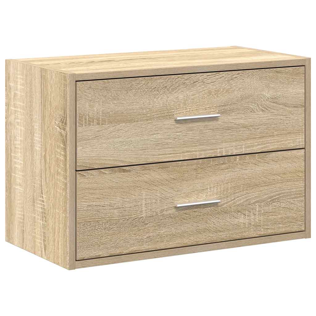 Szekrény 2 fiókkal sonoma tölgy 60x31x40 cm gépi forgácsolt fa Szekrény 2 fiókkal sonoma tölgy 60x31x40 cm gépi forgácsolt fa