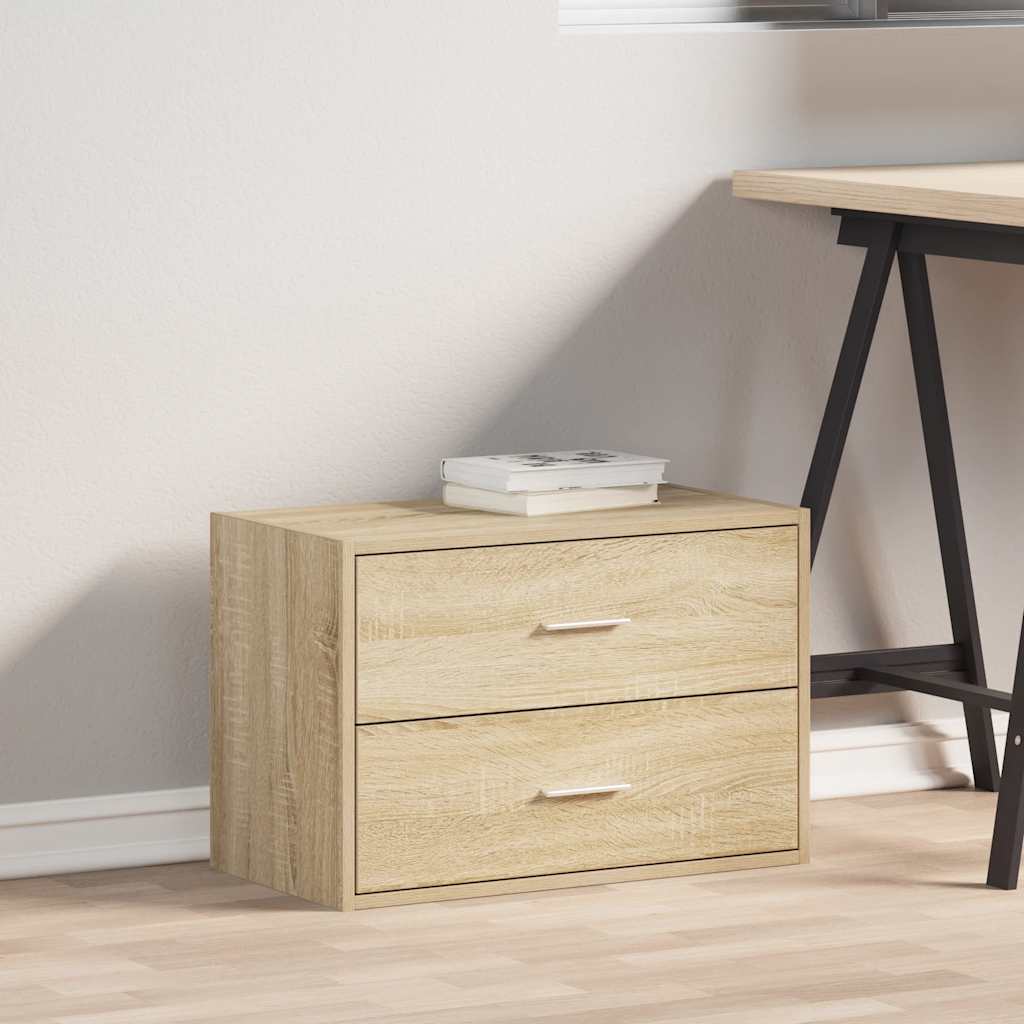 Szekrény 2 fiókkal sonoma tölgy 60x31x40 cm gépi forgácsolt fa Szekrény 2 fiókkal sonoma tölgy 60x31x40 cm gépi forgácsolt fa
