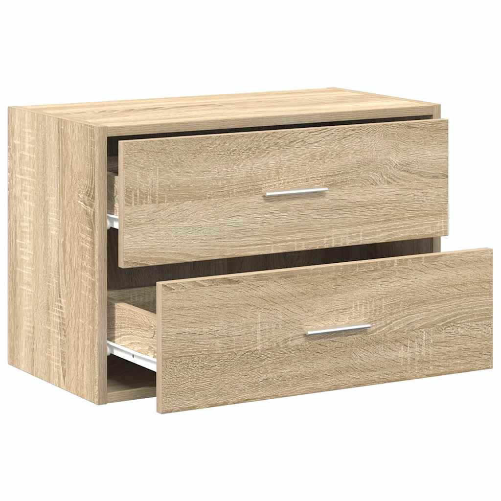 Szekrény 2 fiókkal sonoma tölgy 60x31x40 cm gépi forgácsolt fa Szekrény 2 fiókkal sonoma tölgy 60x31x40 cm gépi forgácsolt fa