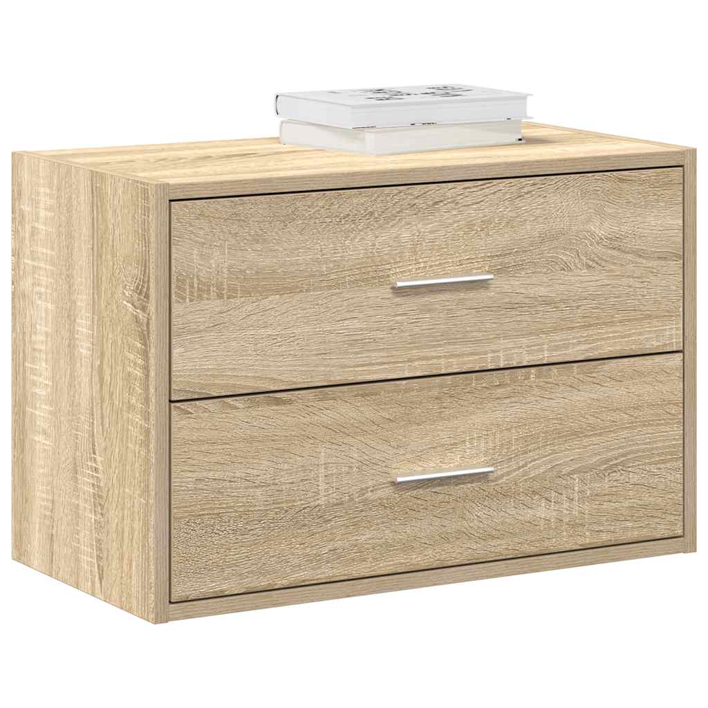 Szekrény 2 fiókkal sonoma tölgy 60x31x40 cm gépi forgácsolt fa Szekrény 2 fiókkal sonoma tölgy 60x31x40 cm gépi forgácsolt fa