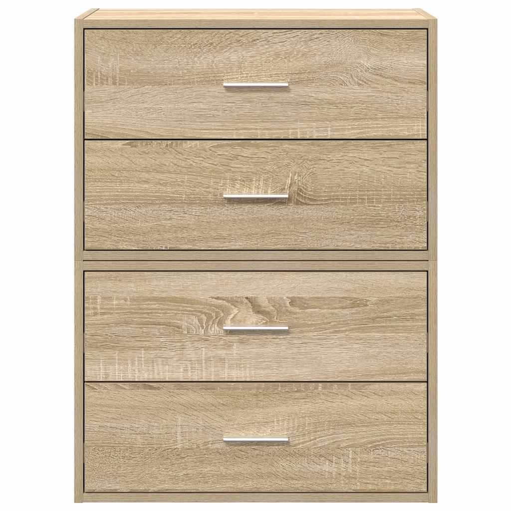 2 db sonoma tölgy szerelt fa szekrény 2 fiókkal 60 x 31 x 40 cm 2 db sonoma tölgy szerelt fa szekrény 2 fiókkal 60 x 31 x 40 cm
