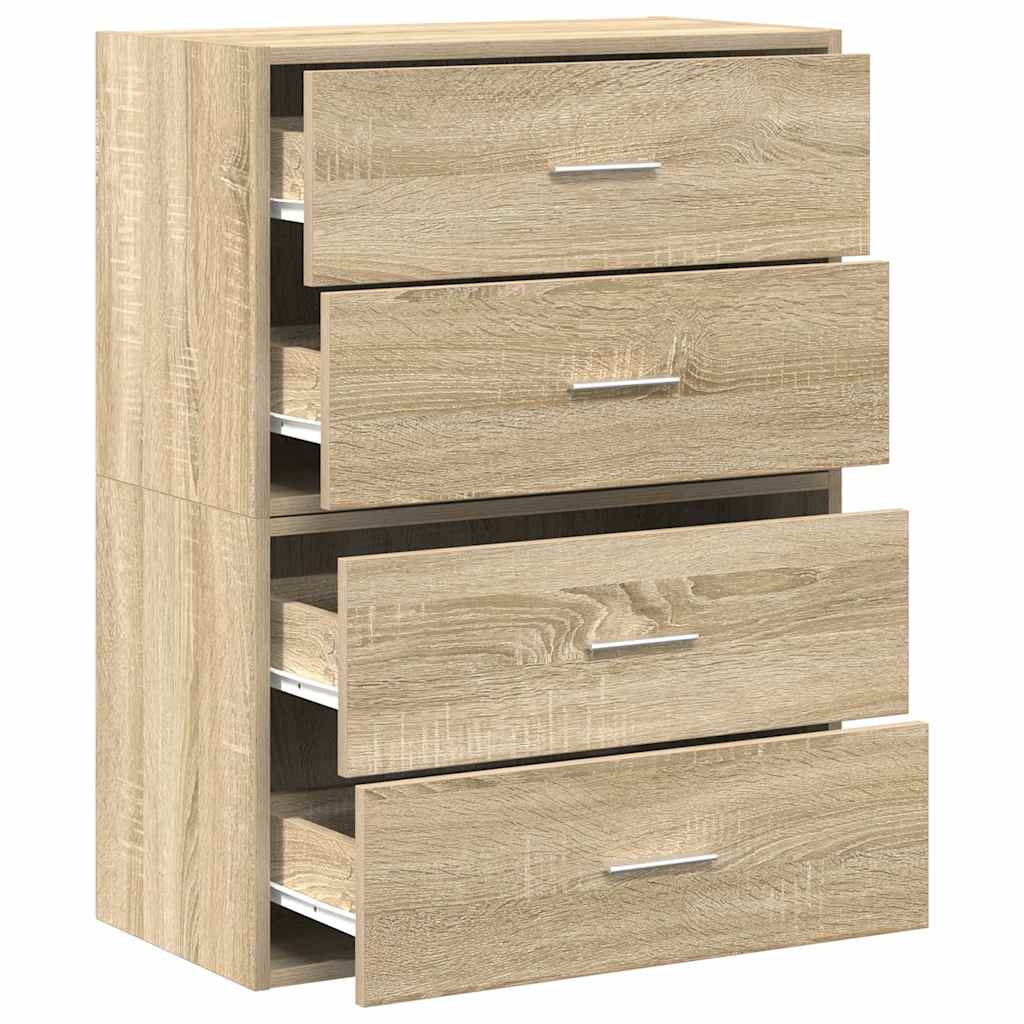 2 db sonoma tölgy szerelt fa szekrény 2 fiókkal 60 x 31 x 40 cm 2 db sonoma tölgy szerelt fa szekrény 2 fiókkal 60 x 31 x 40 cm