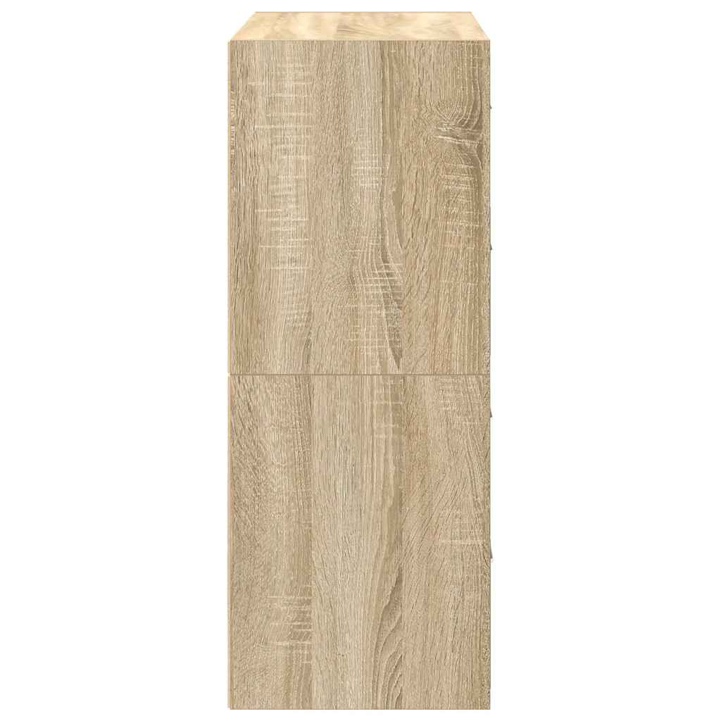 2 db sonoma tölgy szerelt fa szekrény 2 fiókkal 60 x 31 x 40 cm 2 db sonoma tölgy szerelt fa szekrény 2 fiókkal 60 x 31 x 40 cm