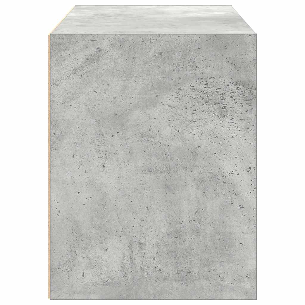Betonszürke szerelt fa szekrény 2 fiókkal 60 x 31 x 40 cm Betonszürke szerelt fa szekrény 2 fiókkal 60 x 31 x 40 cm