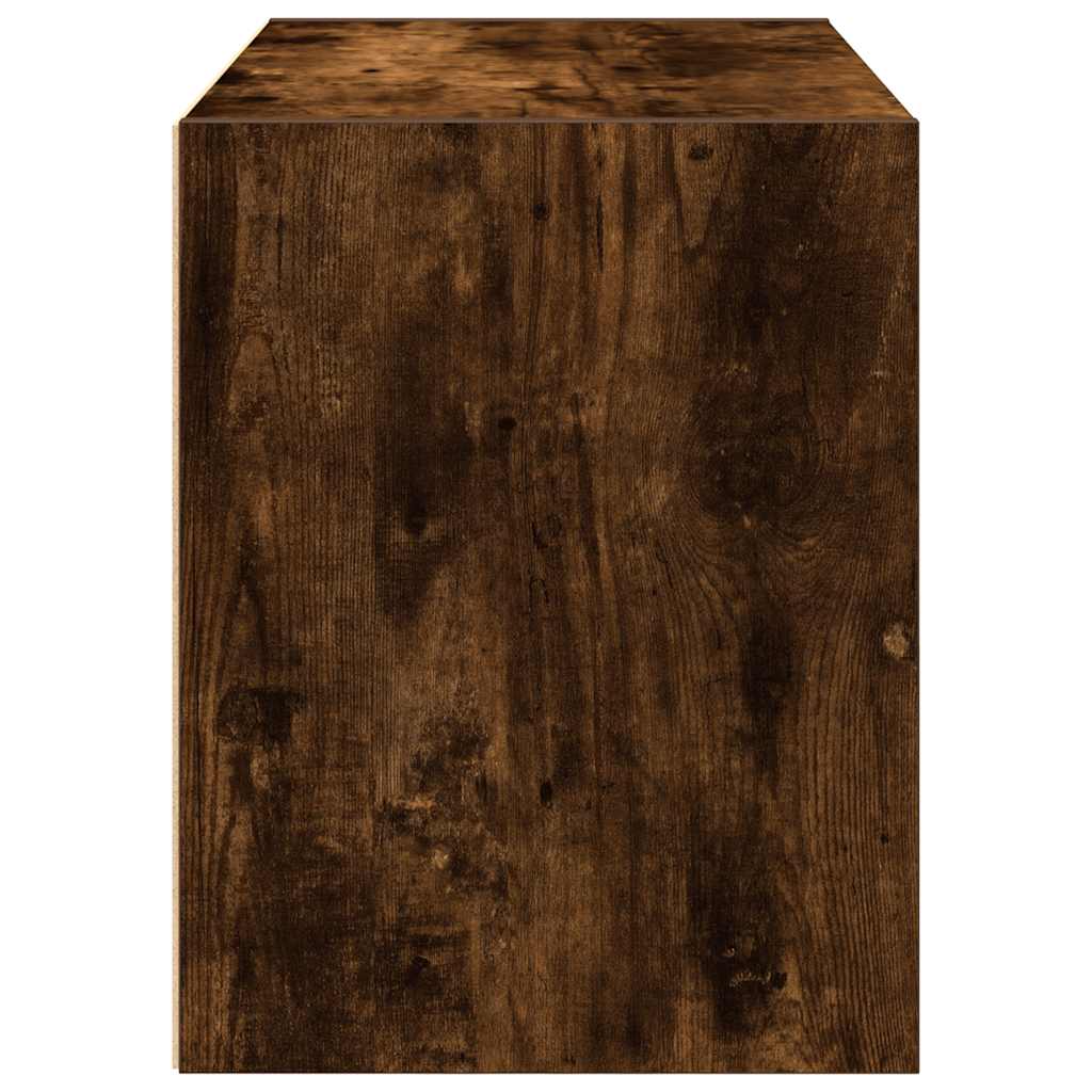 Szekrény 2 fiókkal füstölt tölgy 60x31x40 cm gépi forgácsolt fa Szekrény 2 fiókkal füstölt tölgy 60x31x40 cm gépi forgácsolt fa