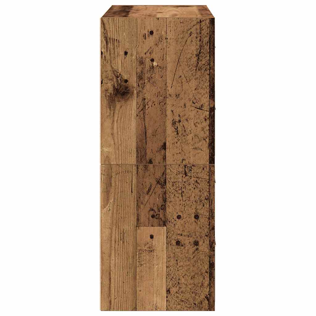 2 db antik fa szerelt fa szekrény 2 fiókkal 60 x 31 x 40 cm 2 db antik fa szerelt fa szekrény 2 fiókkal 60 x 31 x 40 cm