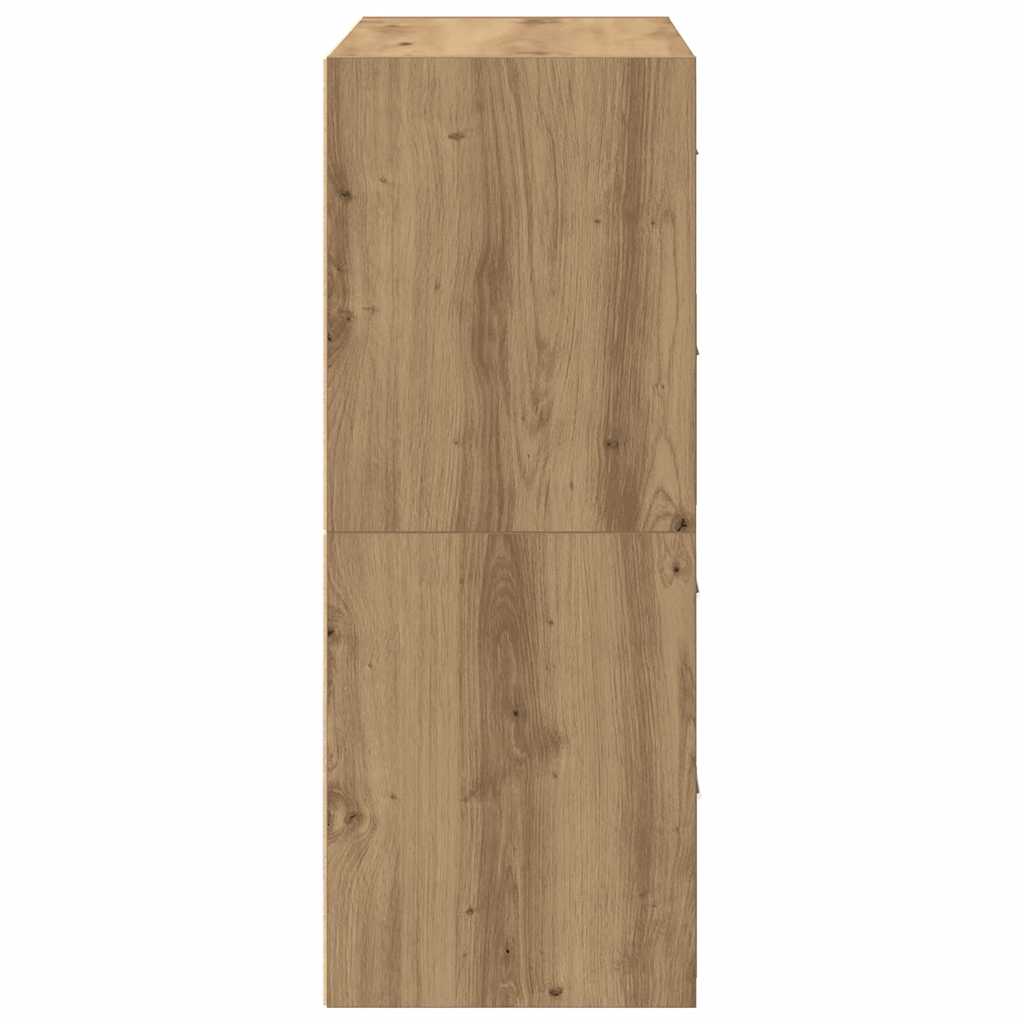 2 db kézműves tölgy szerelt fa szekrény 2 fiókkal 60x31x40 cm 2 db kézműves tölgy szerelt fa szekrény 2 fiókkal 60x31x40 cm