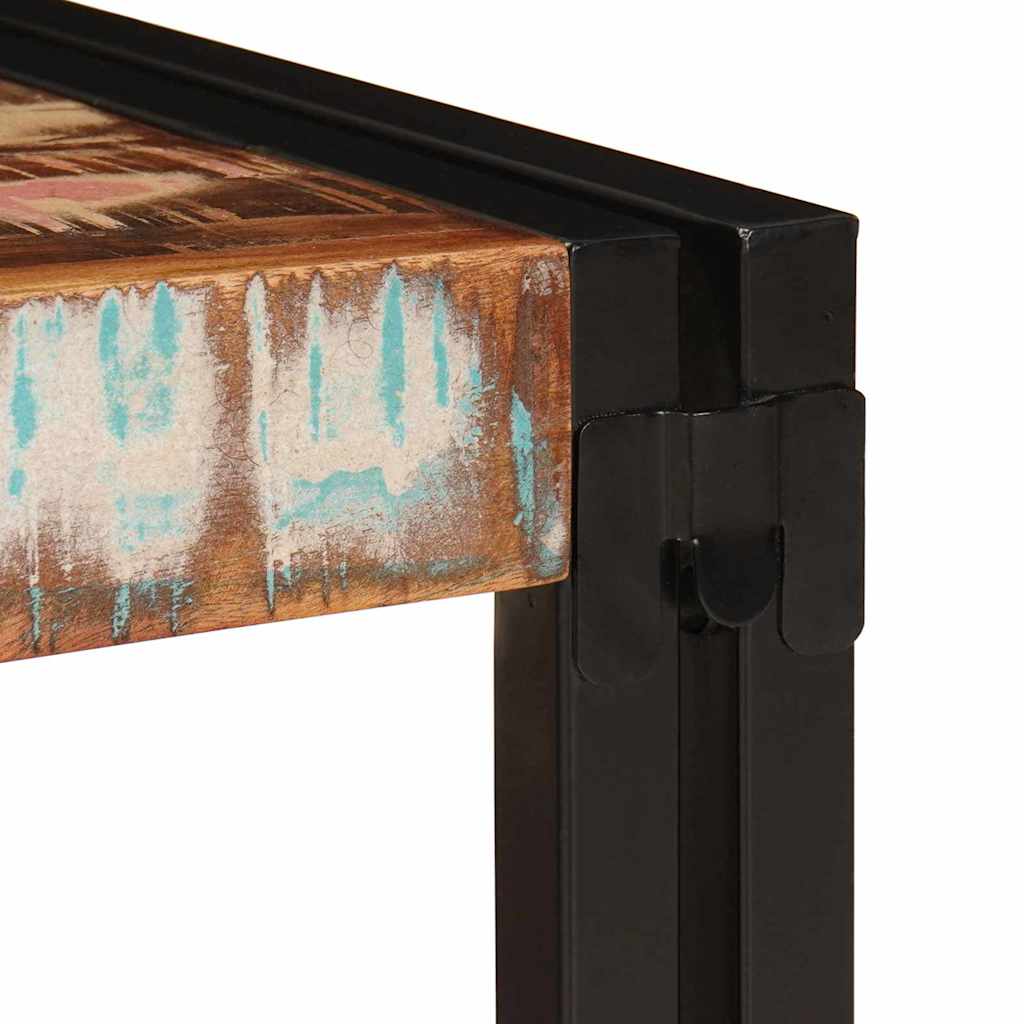 Fürdőszobai polc 80 x 50 x 23 cm tömör mangófából, vas