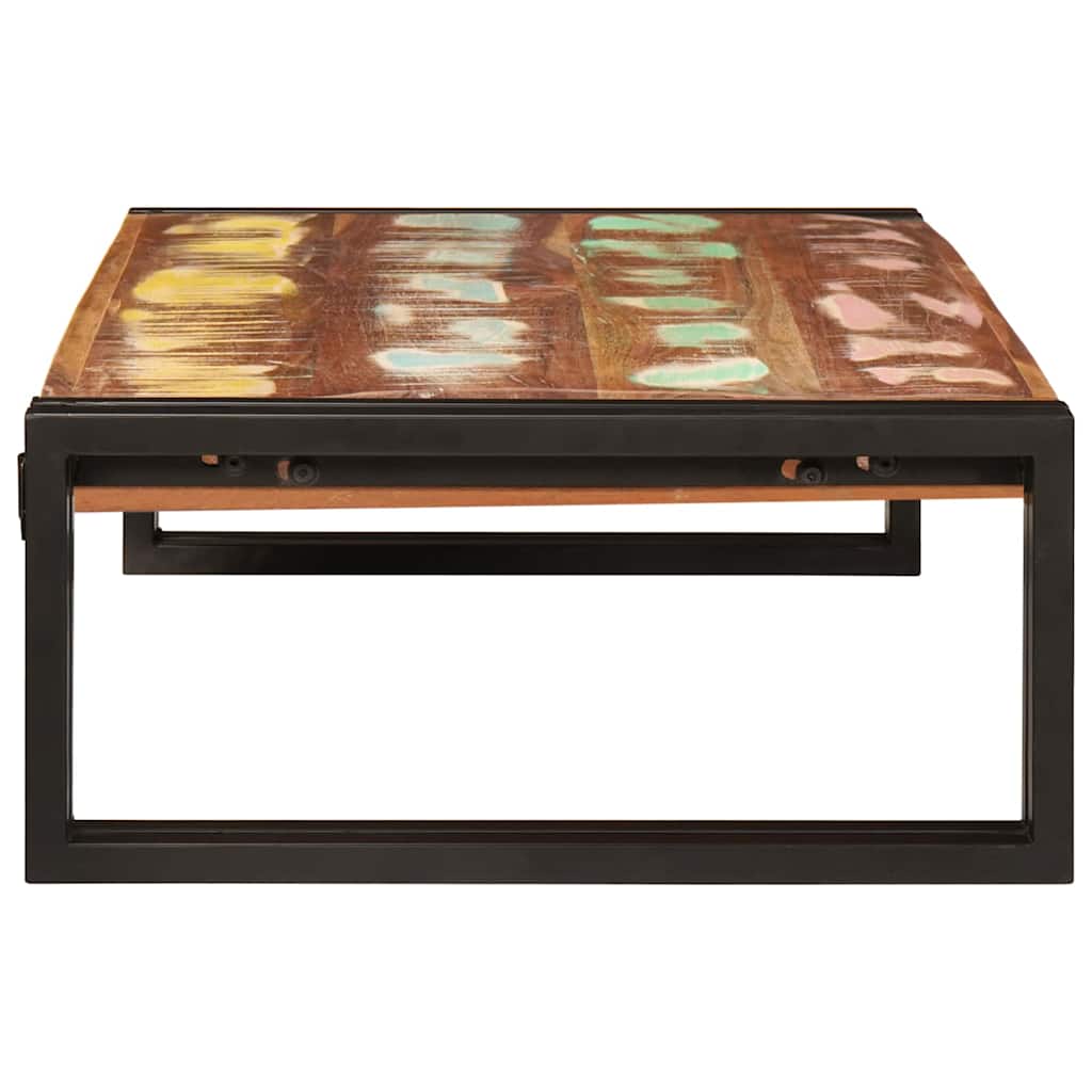 Fürdőszobai polc 80 x 50 x 23 cm tömör mangófából, vas