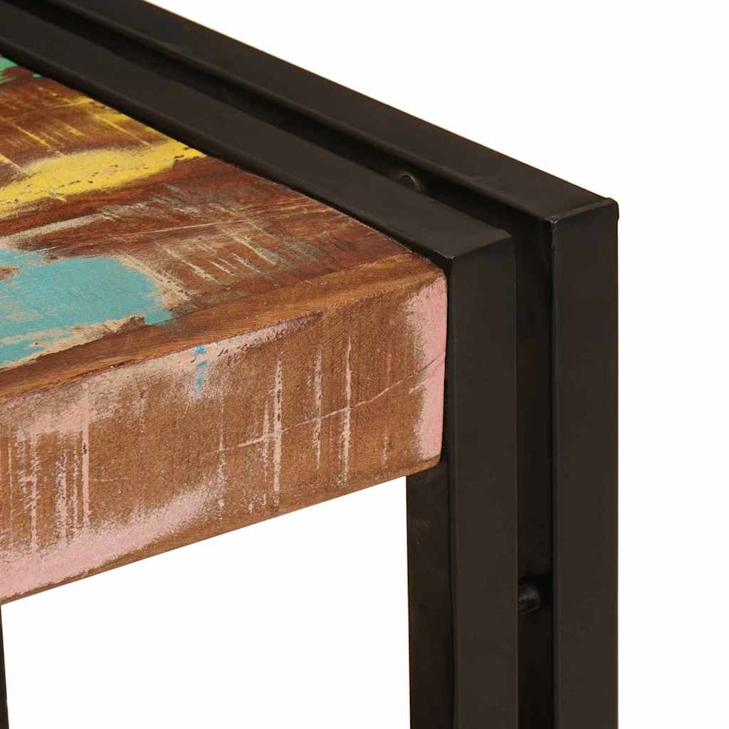 Fürdőszobai mosdószekrény tömör újrahasznosított fa, vas