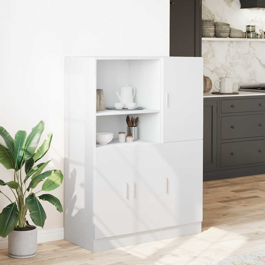 2 részes fehér szerelt fa konyhai szekrénygarnitúrák