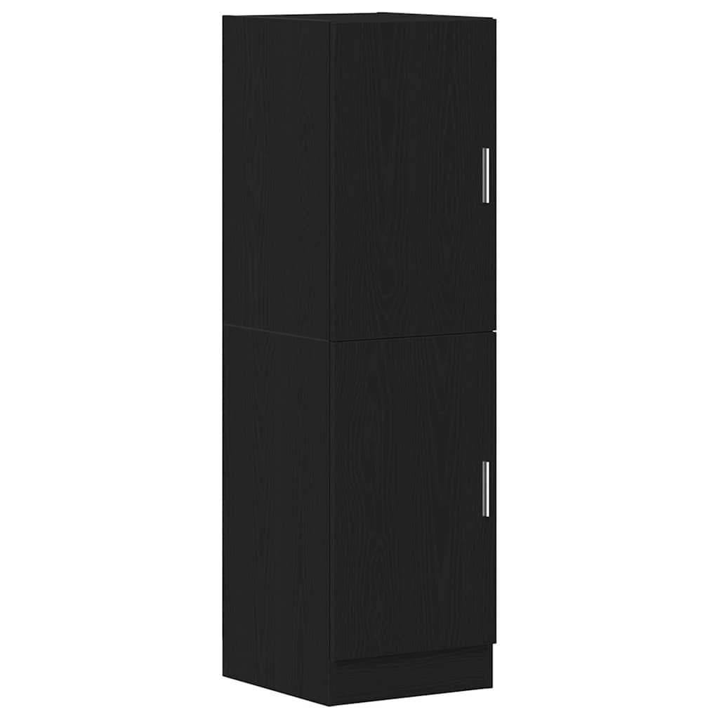 2 részes fekete szerelt fa konyhai szekrénygarnitúrák