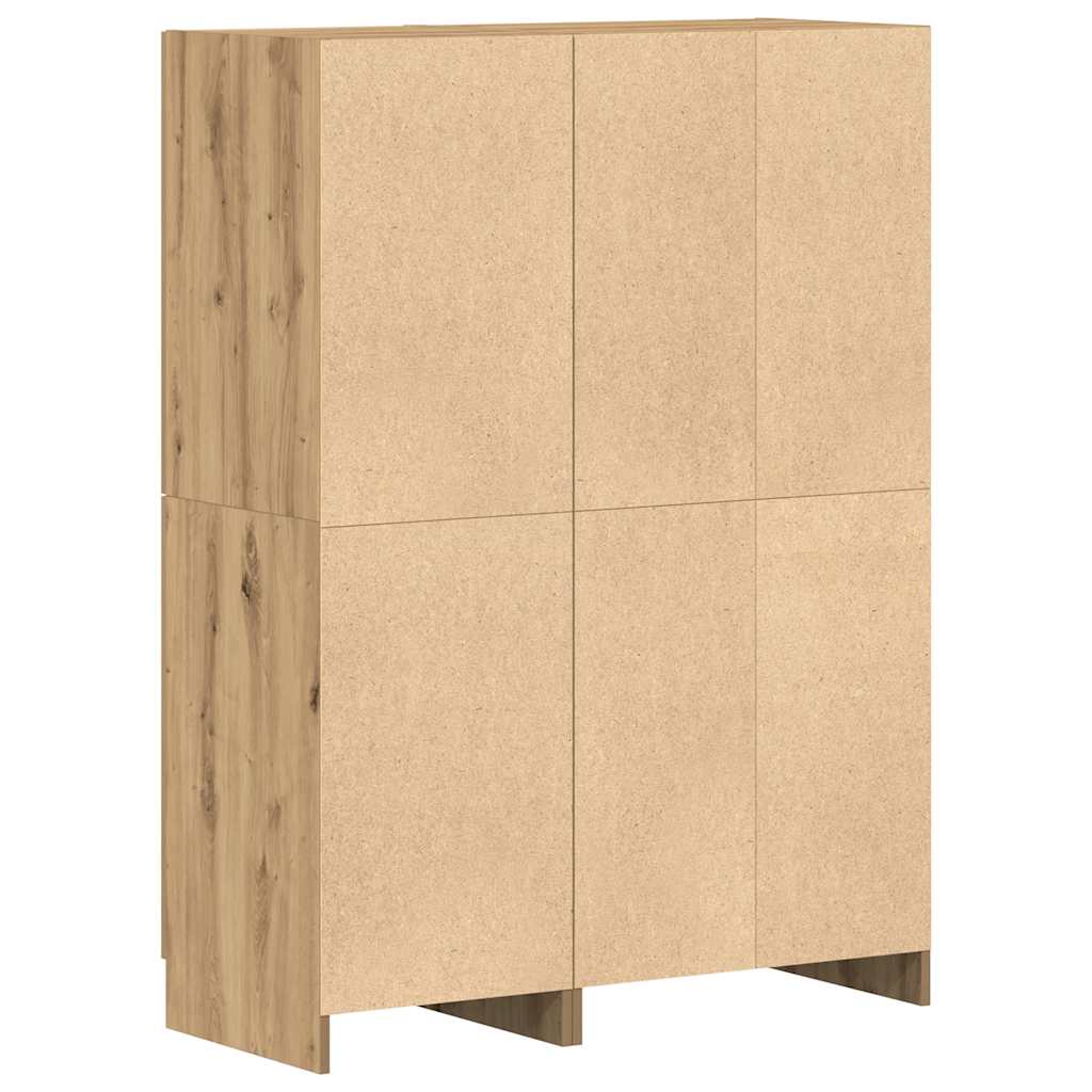 2 részes kézműves tölgy szerelt fa konyhaszekrény garnitúra