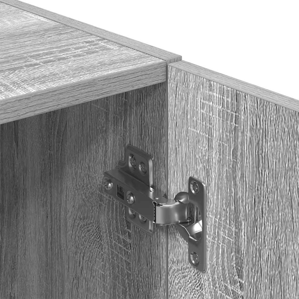 3 részes szürke sonoma színű konyhaszekrény garnitúra