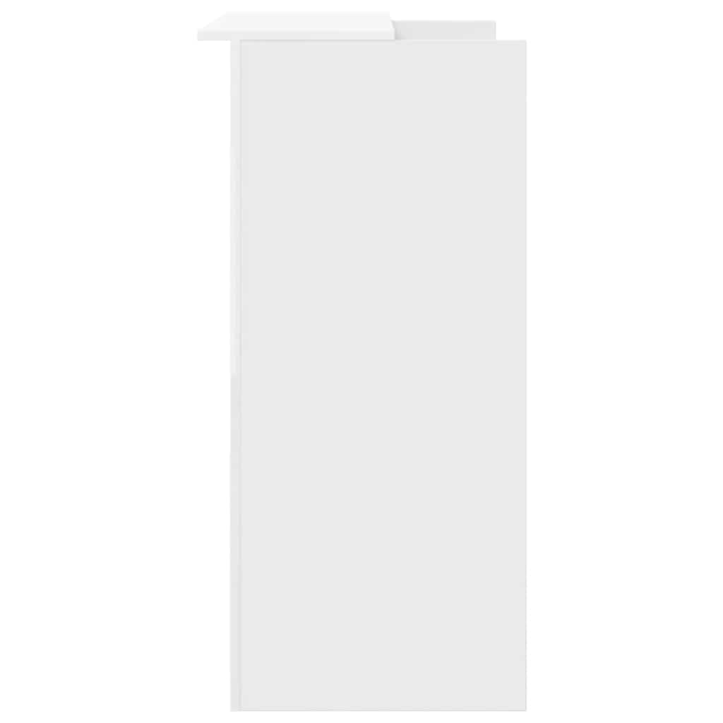 Recepciós pult fehér 100x50x103,5 cm szerelt fa