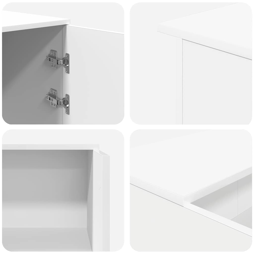 Recepciós pult fehér 200x50x103,5 cm szerelt fa