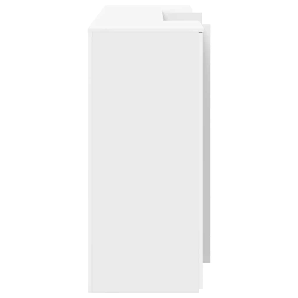 Recepciós pult fehér 200x50x103,5 cm szerelt fa