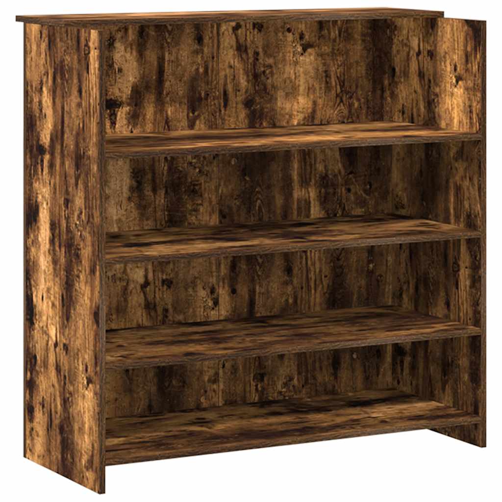 Recepciós pult füstös tölgy 200x50x103,5 cm szerelt fa