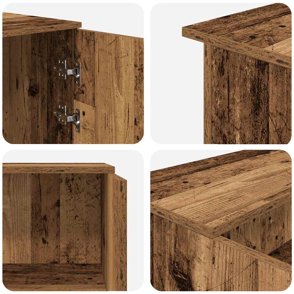 Recepciós pult antik fa 200x50x103,5 cm szerelt fa