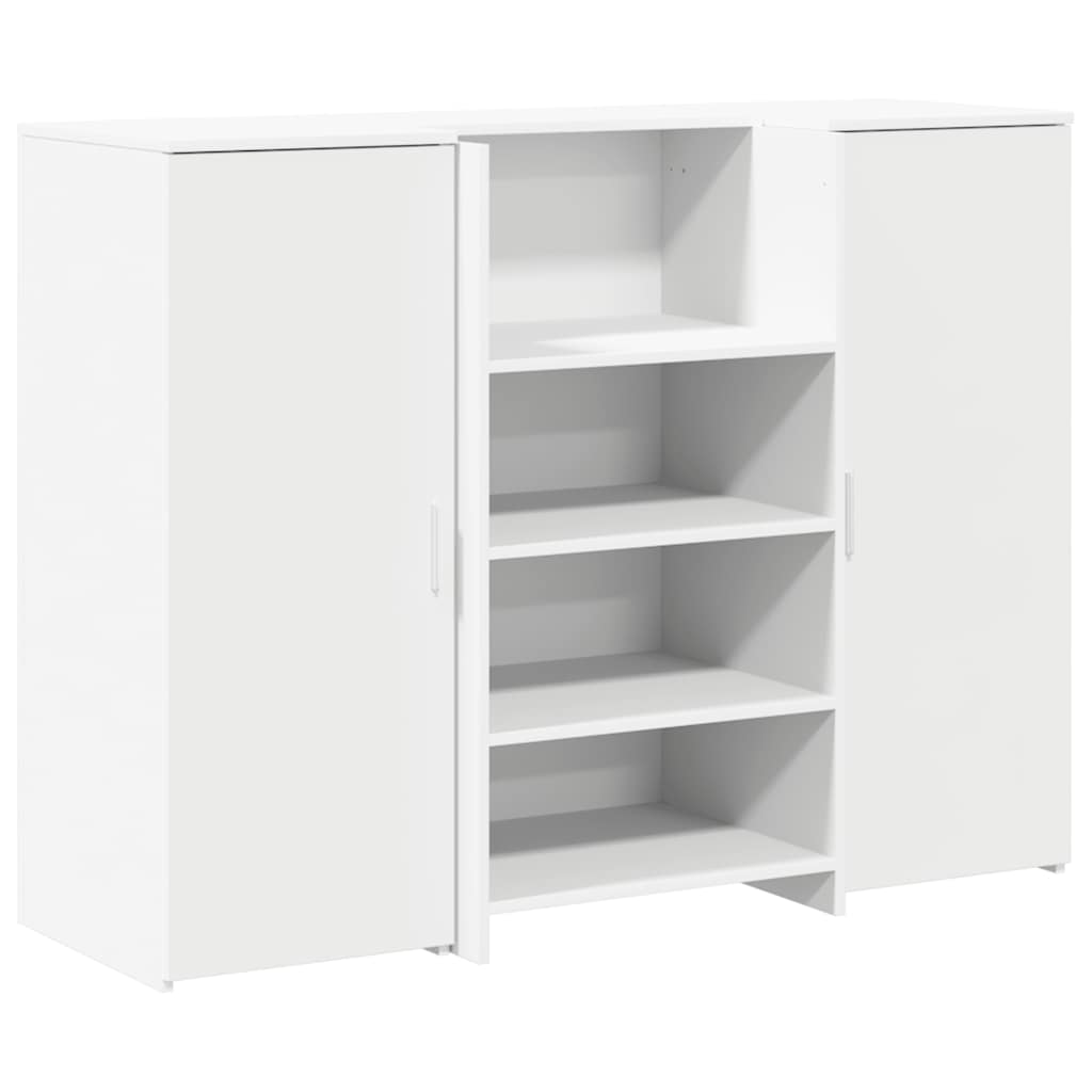 Recepciós pult fehér 135x50x103,5 cm szerelt fa