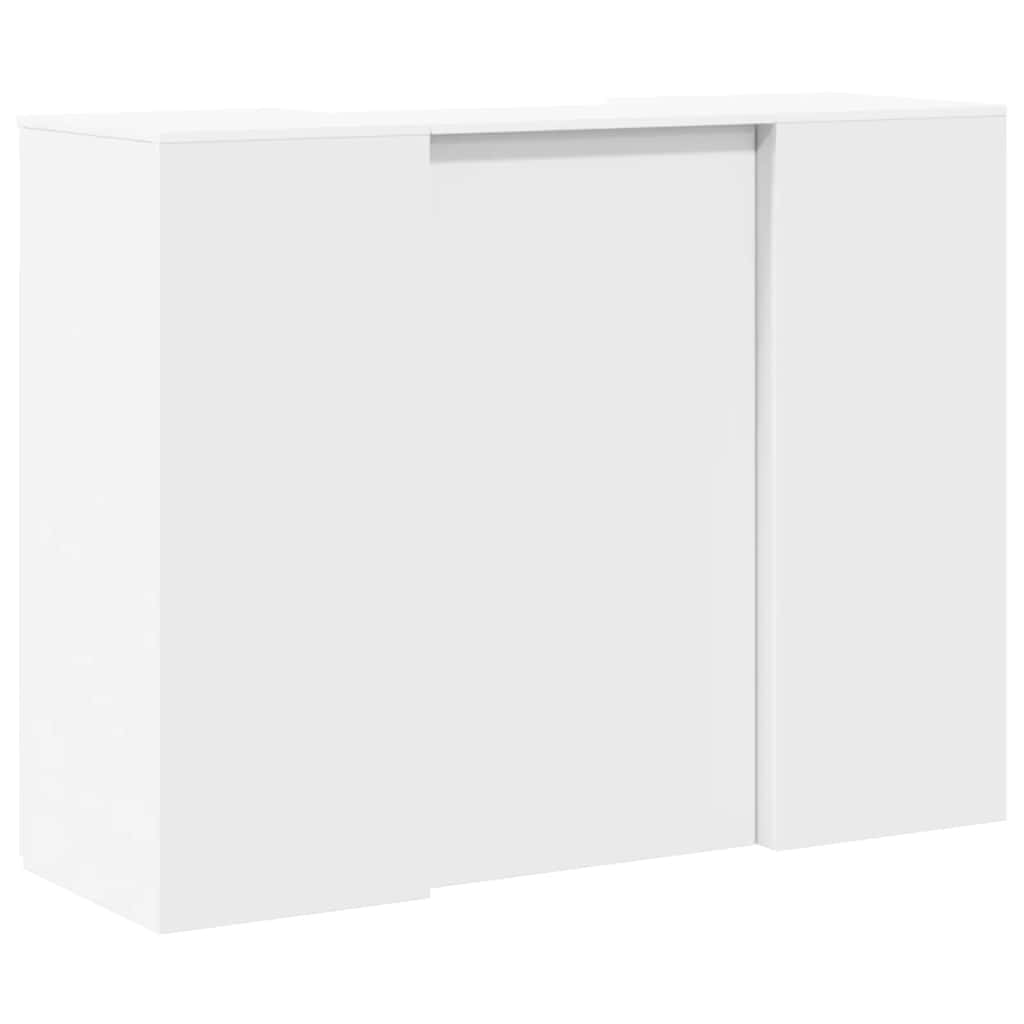 Recepciós pult fehér 135x50x103,5 cm szerelt fa