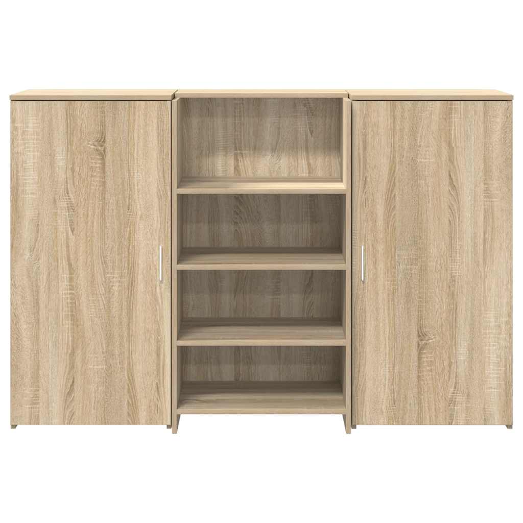 Recepciós pult sonoma tölgy 155x50x103,5 cm szerelt fa