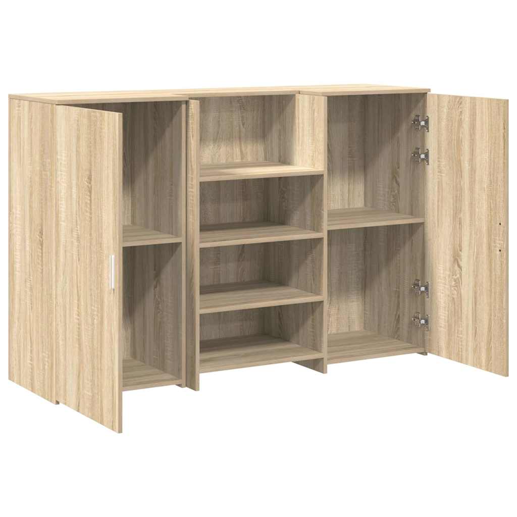 Recepciós pult sonoma tölgy 155x50x103,5 cm szerelt fa