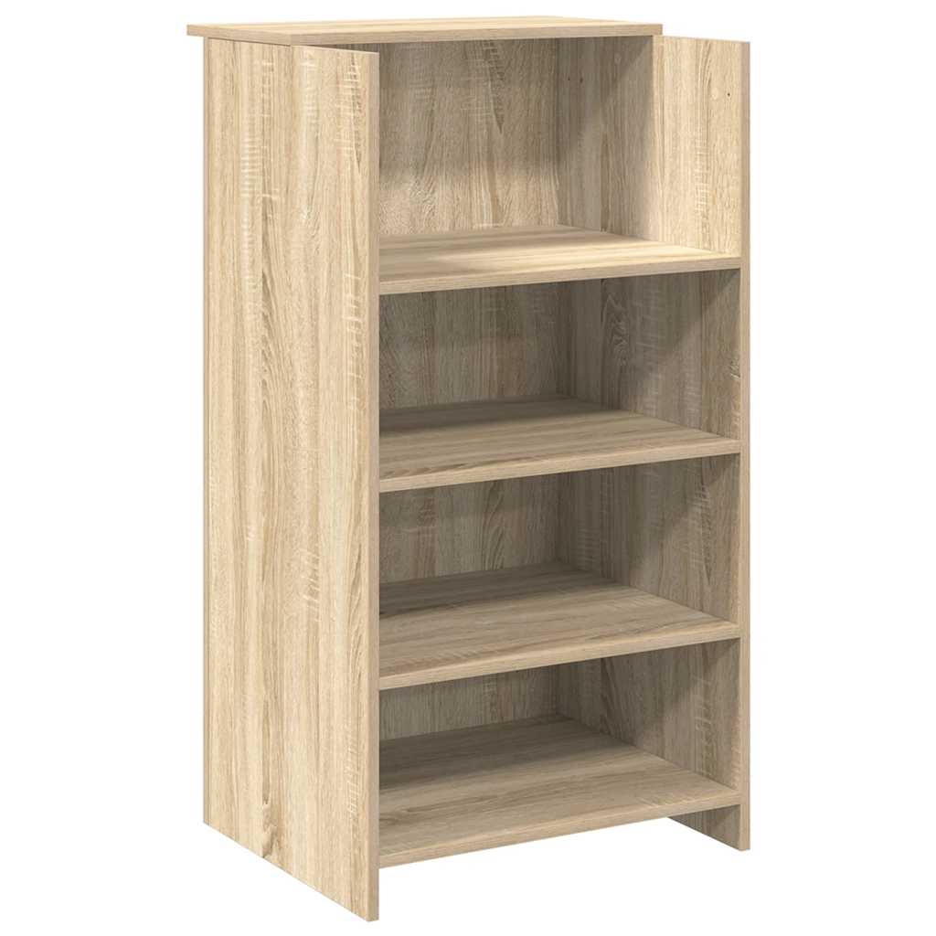 Recepciós pult sonoma tölgy 155x50x103,5 cm szerelt fa