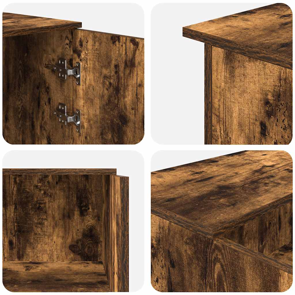 Recepciós pult füstös tölgy 155x50x103,5 cm szerelt fa