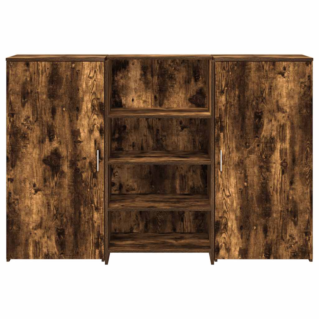 Recepciós pult füstös tölgy 155x50x103,5 cm szerelt fa