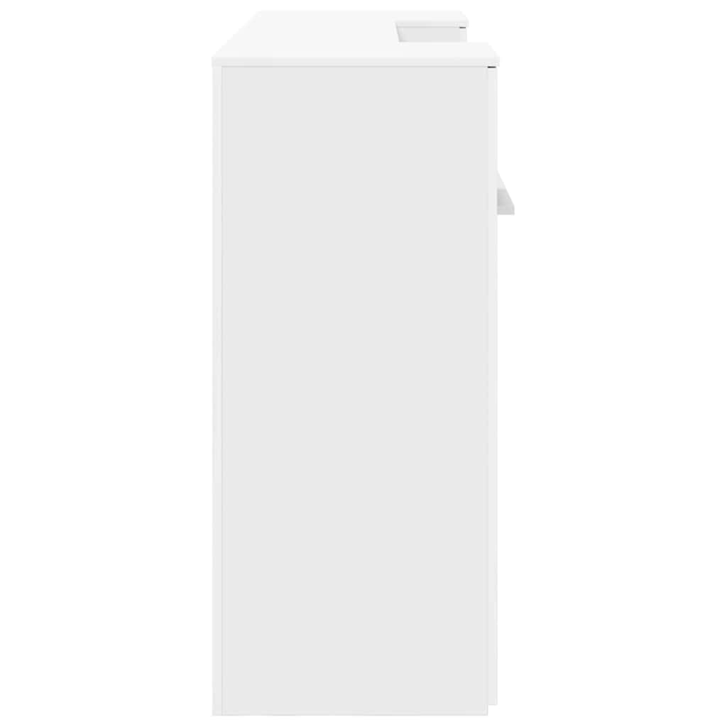 Recepciós pult fehér 200x50x103,5 cm szerelt fa