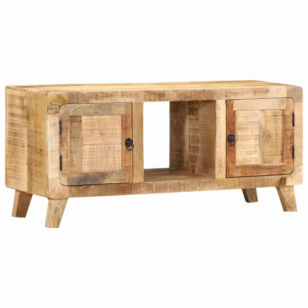 Tömör nyers mangófa tv-szekrény 105x46x32 cm