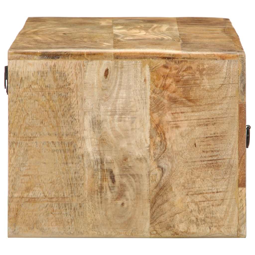 Tömör nyers mangófa falra szerelhető tv-szekrény 100x32x25 cm