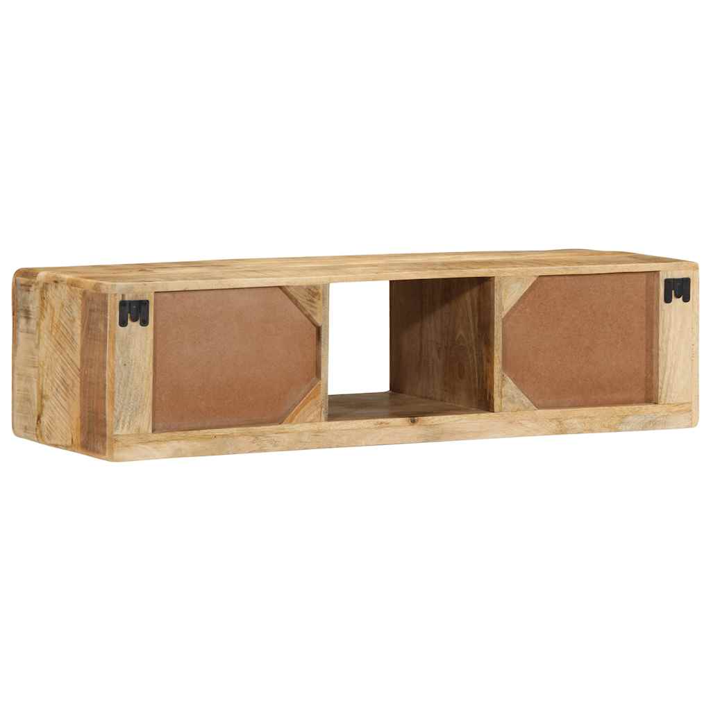 Tömör nyers mangófa falra szerelhető tv-szekrény 100x32x25 cm