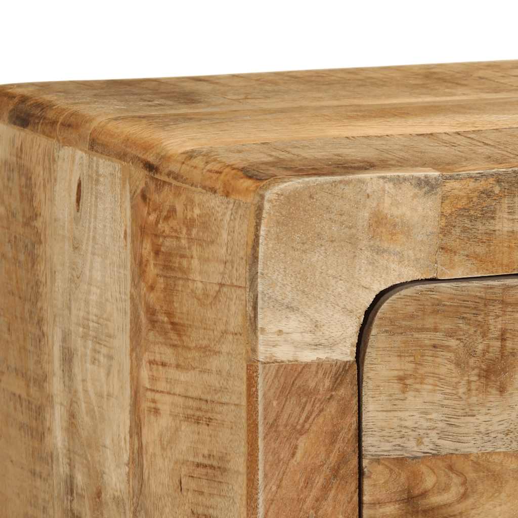 Tömör nyers mangófa falra szerelhető tv-szekrény 100x32x25 cm