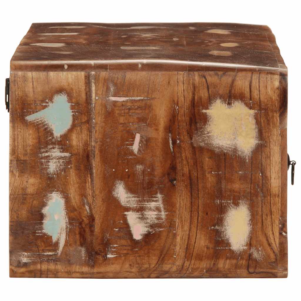 Tömör újrahasznosított falra szerelhető tv-szekrény 100x32x25cm