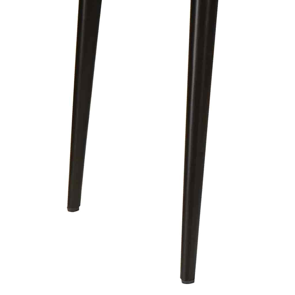 Étkezőasztalok barna és fekete 110 x 55 x 75 cm tömör mangófát