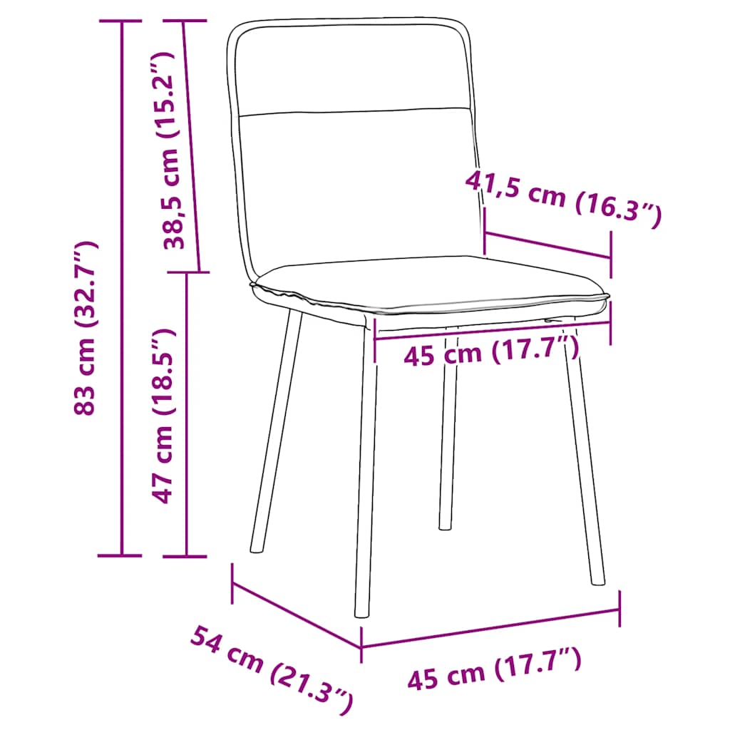 2 db barna bársony étkezőszék 2 db barna bársony étkezőszék