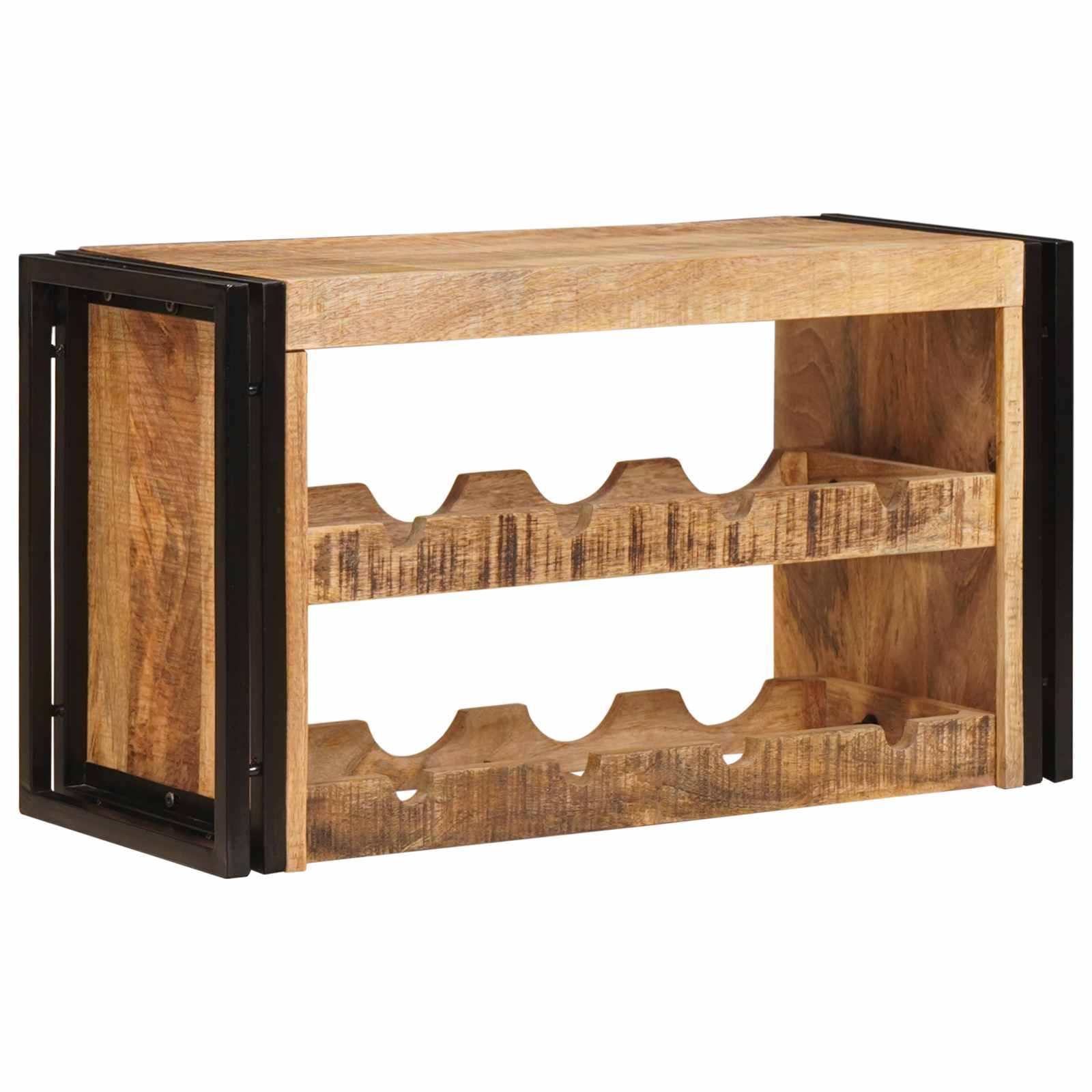 Borágas barna 80 x 45 x 33 cm tömör durva mangófában
