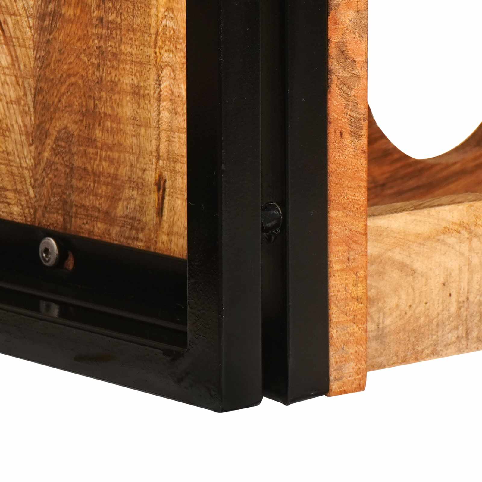 Borágas barna 100 x 45 x 33 cm tömör durva mangófában