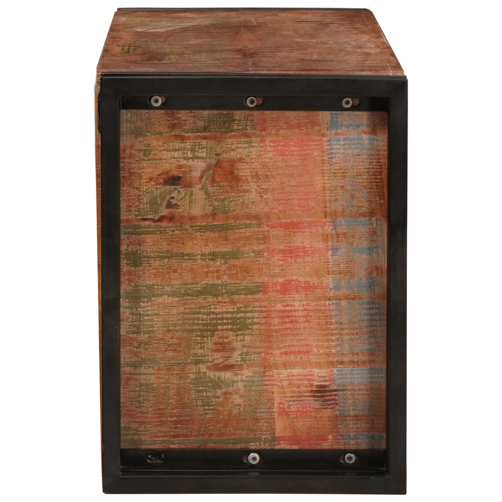 Borágas barna 100 x 45 x 33 cm szilárd újrahasznosított fa